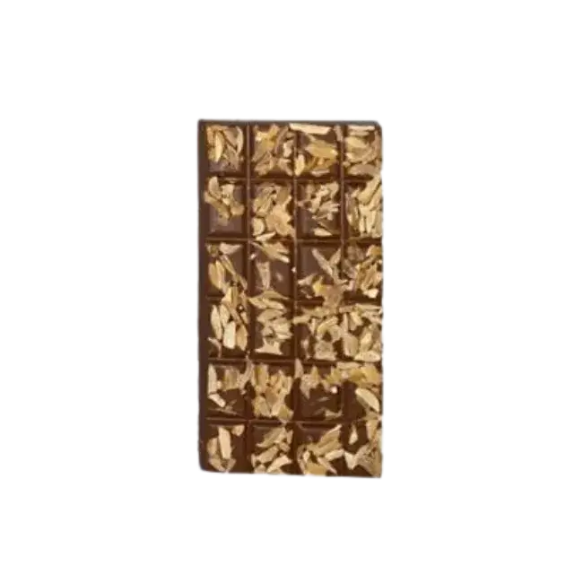 Tablette garnie (chocolat au lait, amandes grillées)